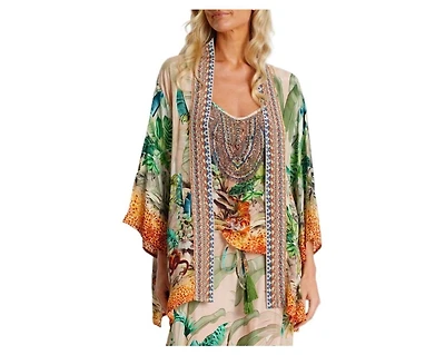 La Moda Clothing Women's short Kaia Cape Duster