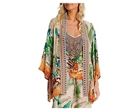 La Moda Clothing Women's short Kaia Cape Duster