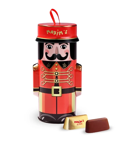 Maxim's De Paris Milk Dark Chocolate in Metal Bell Boy, 3.17oz