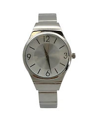 Silver Simply Texture Bangle Watch