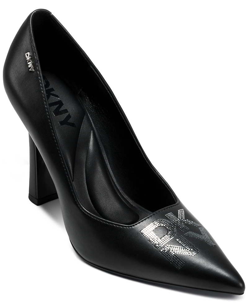 Dkny Women's Cinthia Sequin Logo Heel Pumps