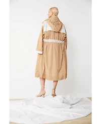 Caalo Women's Parachute Water Resistant Anorak