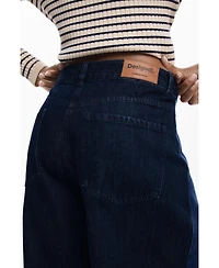 Desigual Women's Wide Leg jeans with panels