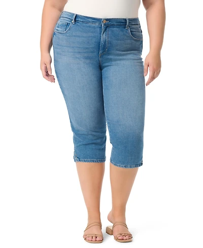 Gloria Vanderbilt Plus Straight Fit Capri Jeans