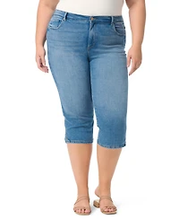 Gloria Vanderbilt Plus Straight Fit Capri Jeans