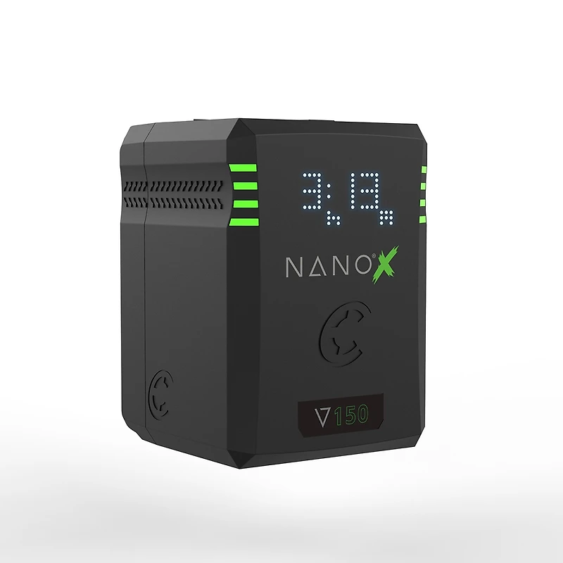 Core Swx Nanox Micro 150 150Wh 14.8V 9900mAh Smart V-Mount Battery, 4-Pack with Gp-X4S Quad Charger