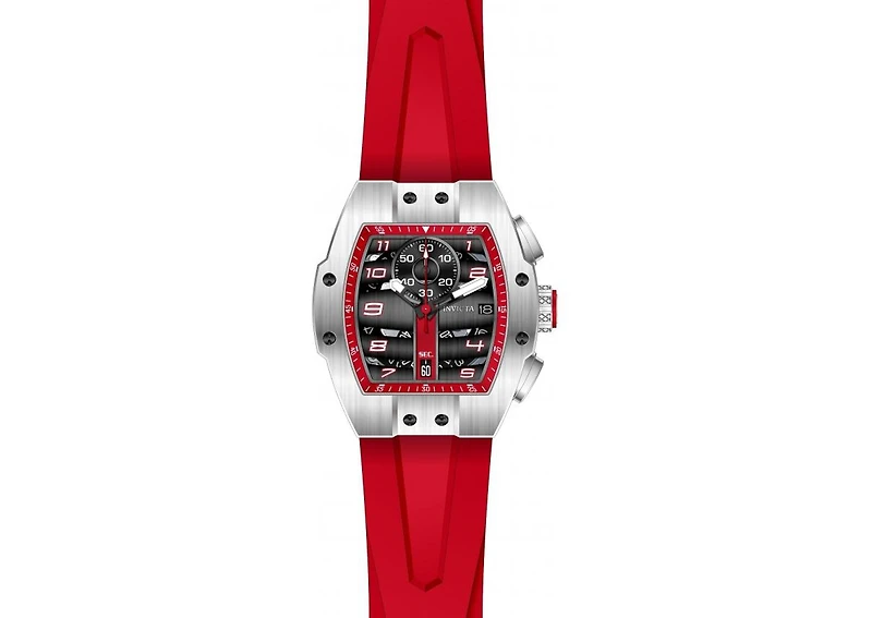 Invicta Men's 47367 Invicta Racing Quartz Multifunction Black, Red Dial Watch