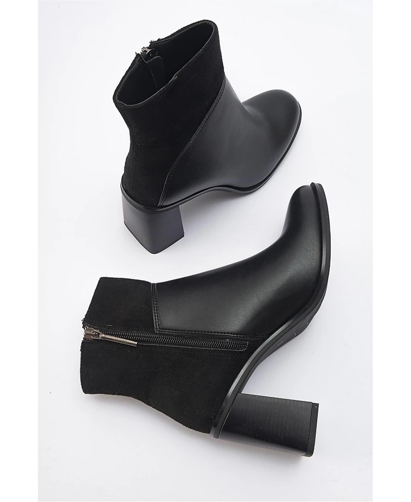 Prologue Shoes Ropa Block Heel Zip Boot (Women)