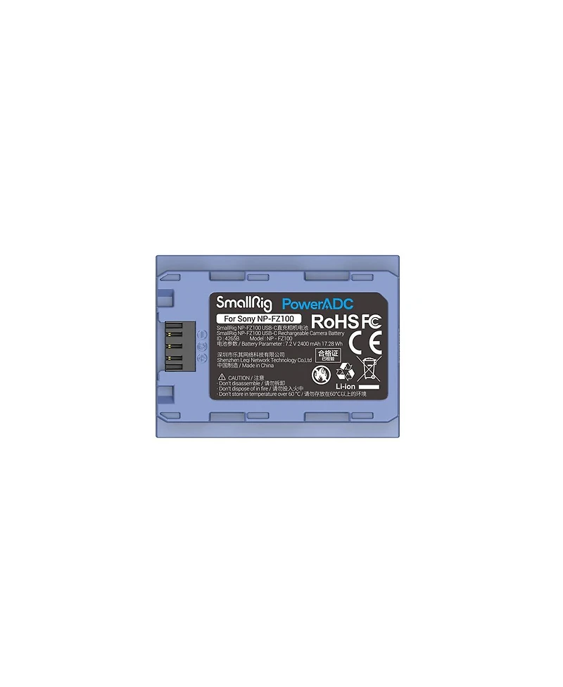 SmallRig SmallRig For Sony Np-FZ100 Usb-c Rechargeable Camera Battery 4265B