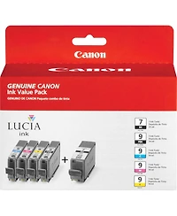 Canon Pgi-9 / Pgi-7 5-Color Multi Pack Inkjet Inks, Combo/Value Pack for iX7000, MX7600 Pixma Series Printers