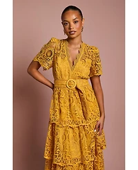 Coast Women's Tiered Lace Midi Dress