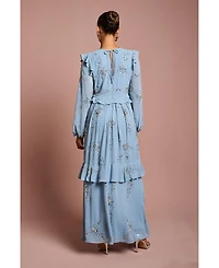 Coast Women's Embellished Flower Georgette Midi Dress