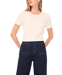 Vince Camuto Women's Crewneck Short Sleeve Top