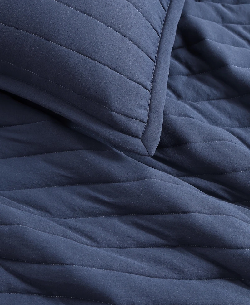 Tommy Hilfiger Classic Comfort Flannel Textured -Pc. Quilt Set