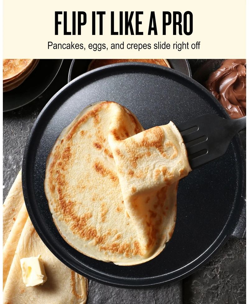 Alva Energy 11" Ceramic Nonstick Griddle Pan - Restaurant-Quality Results, Zero Chemicals