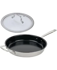 Alva Maestro Nonstick Stainless Steel Frying Pans with Lid