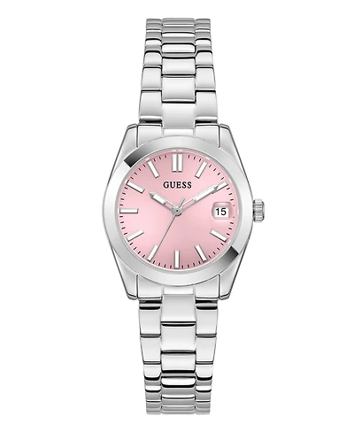 Guess Women's Silver-Tone Analog Watch, 32mm