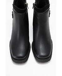 Prologue Shoes Parly Zip Block Heel Boot (Women)