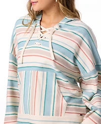 O'Neill Juniors' Solstice Tie-Front Hoodie