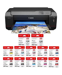 Canon imagePROGRAF Pro-1100 17" Professional Wide Format Wireless Inkjet Photo Printer, Bundle with Color Ink Pack