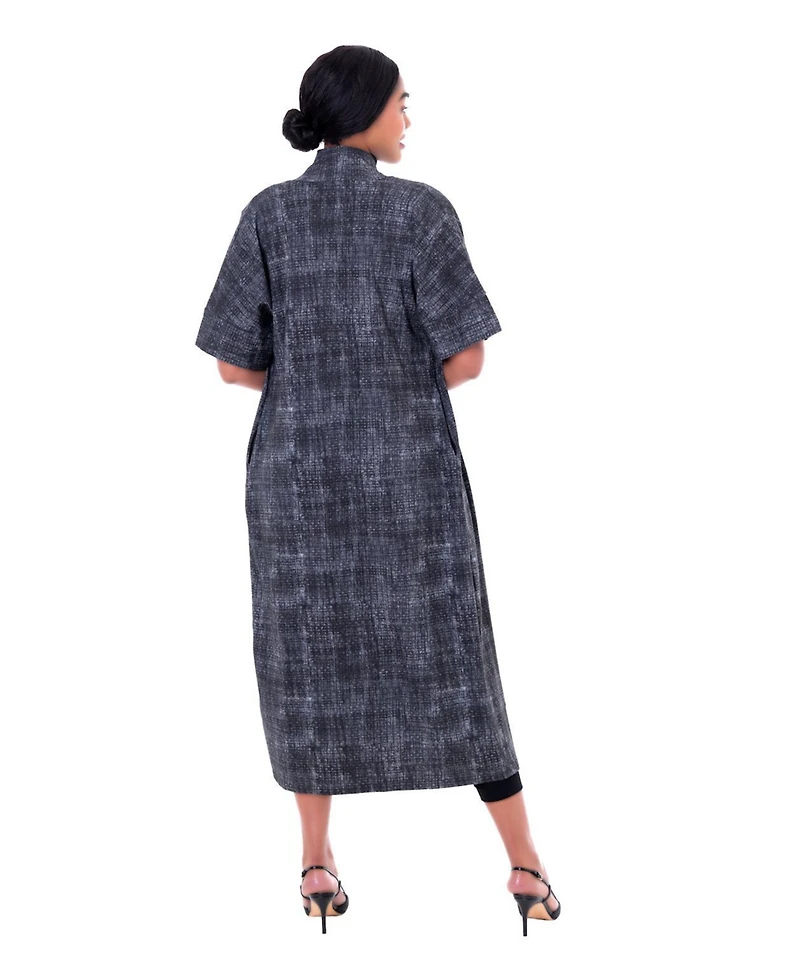 Dai Moda Women's Etc Print Open Duster