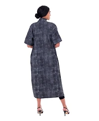 Dai Moda Women's Etc Print Open Duster