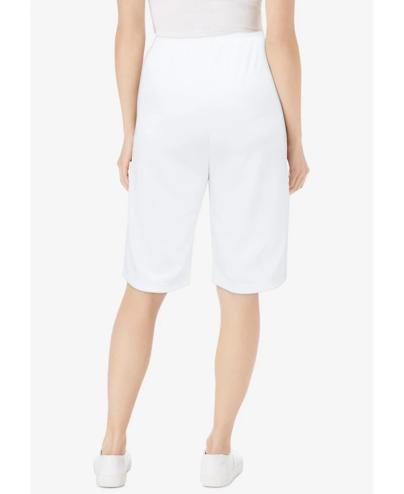 Woman Within Plus Knit Bermuda Short