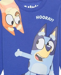 Bluey Boys Toddler 2T-5T 3-Piece Printed T-Shirt, Short-Sleeve T-Shirt and Joggers Set