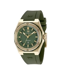 Technomarine Women's Tm-416083 Coral Quartz Olive Green Dial Watch