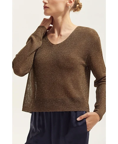 Crescent Women's Jocelene Lurex Sweater Top