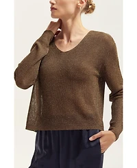 Crescent Women's Jocelene Lurex Sweater Top