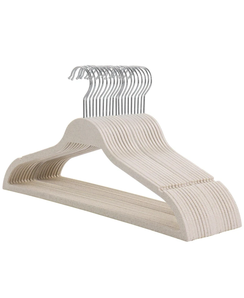 Elama Home 20 Piece Coat Hangers in Wheat