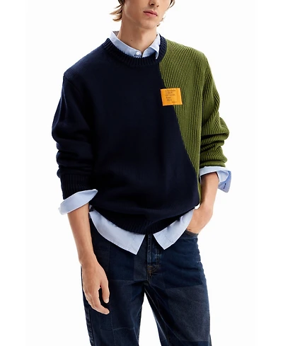 Desigual Men's Two-tone combination jumper