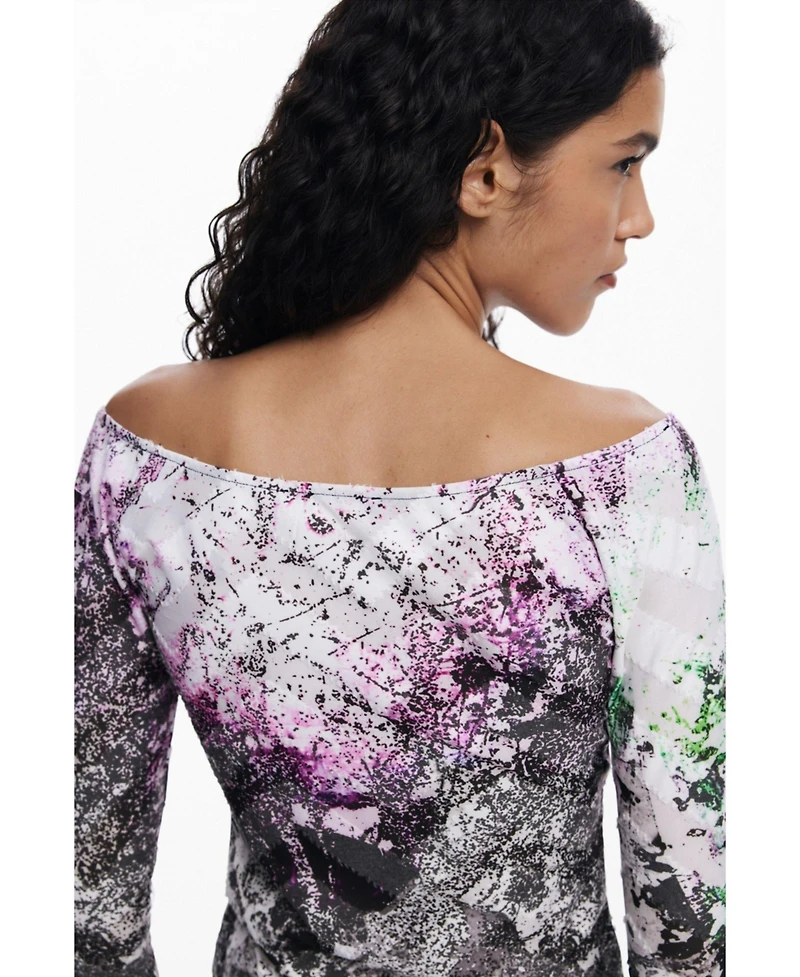 Desigual Women's T-shirt designed by Mr. Christian Lacroix