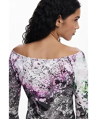 Desigual Women's T-shirt designed by Mr. Christian Lacroix