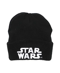 Star Wars Men's Starwars Embroidery Speckled Yarn Acrylic Knit Beanie Cuff Beanie