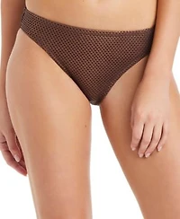 Sanctuary Sea Crochet Halter Tall Triangle Swim Bra Hipster Swim Briefs