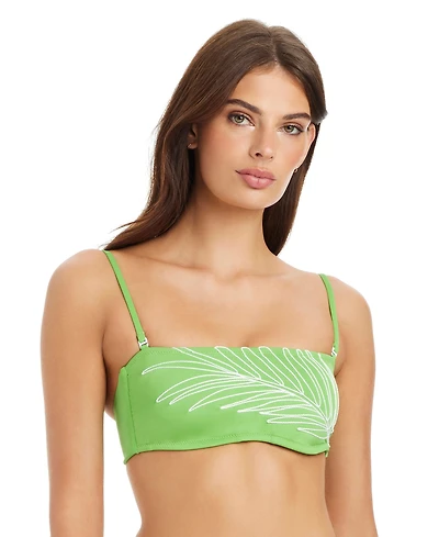 Sanctuary Midnight Breeze Embroidered Bandeau Swim Bra
