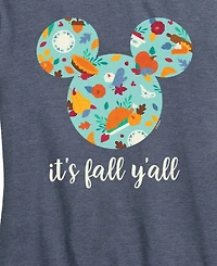 Disney It's Hybrid Apparel Plus SizeY'all Mickey Mouse Women's Short Sleeve Graphic T-shirts