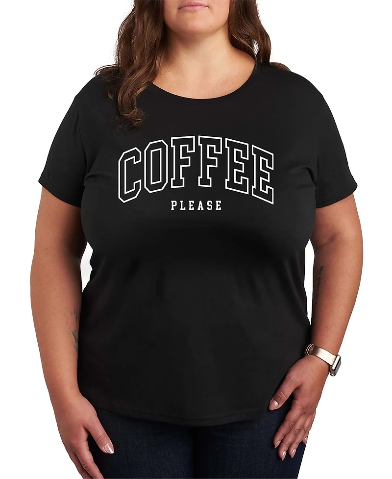Coffee Please Women's Short Sleeve Graphic T-shirts