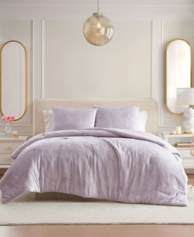 Betsey Johnson Butterfly Embossed Plush Comforter Set