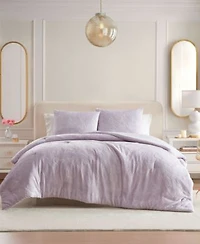 Betsey Johnson Butterfly Embossed Plush Comforter Set