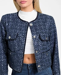 Guess Women's Elisa Collarless Jacket