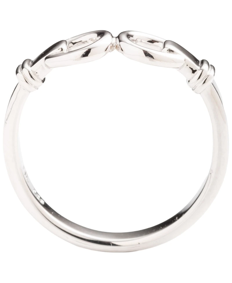 Lauren Ralph Lauren Sterling Silver Horsebit Band Ring