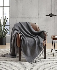 Kenneth Cole New York Faux Fur Mohair Throw Blanket, 70" x 50"