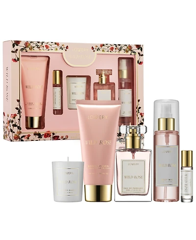 Lovery 5-Pc. Wild Rose Deluxe Gift Set