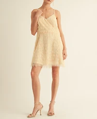 Arose Studio, Inc Women's Samara Fringe Detail Flapper Mini Dress