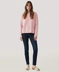 Naadam Women's Cashmere Pointelle Long Sleeves Sweater