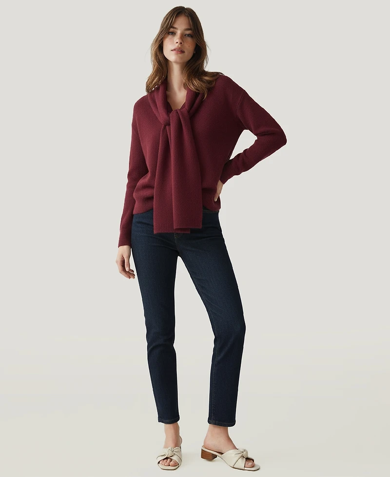 Naadam Women's Long Sleeves Scarf Sweater