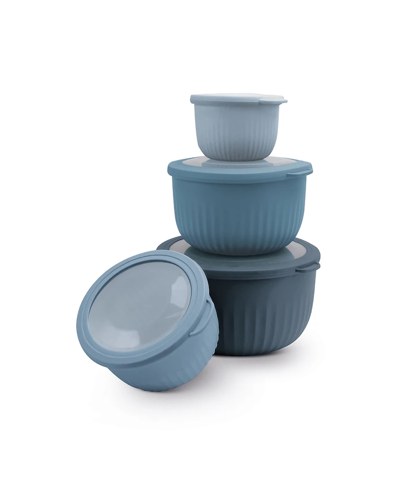 Art & Cook 8-Pc. Round Nesting Bowls Set with Lids